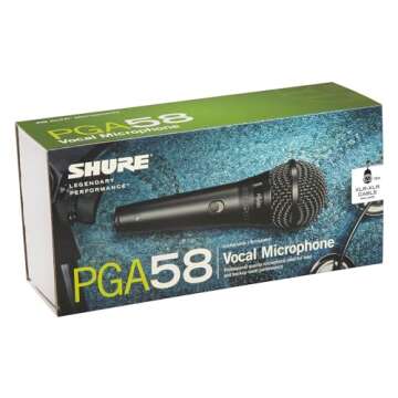 Shure PGA58 Microphone for Clear Vocals and Versatile Use
