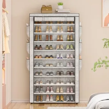 OYREL Shoe Rack 10 Tier - Store 50-56 Pairs Neatly