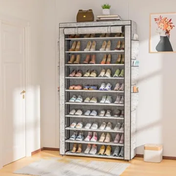 OYREL Shoe Rack 10 Tier - Store 50-56 Pairs Neatly