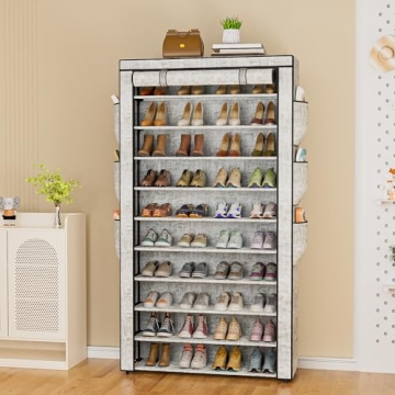 OYREL Shoe Rack 10 Tier - Store 50-56 Pairs Neatly
