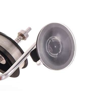 LEOSPORT Portable Fishing Line Spooler System Ultimate Line Winder Spooling Station Fishing Tool (Black Silver)