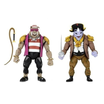 Explore NECA TMNT Pirate Bebop & Rocksteady Action Figures