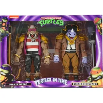 Explore NECA TMNT Pirate Bebop & Rocksteady Action Figures
