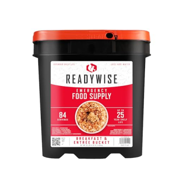 ReadyWise 84-Serving Emergency Food Bucket for All Needs