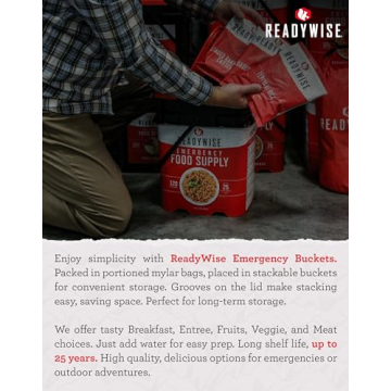 ReadyWise 84-Serving Emergency Food Bucket for All Needs