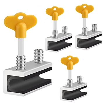 Secure Your Home with 4 Sets of Sliding Window Locks & Keys