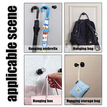 Heavy Duty MHDMAG Magnetic Hooks for Home and Office