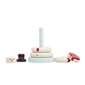 Pearhead Christmas Snowman Stacking Toy Set, Holiday Toys for Toddlers, Baby Nursery Holiday Décor,...