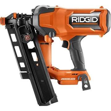 RIDGID 18V Brushless Cordless Framing Nailer - No Compressor Needed