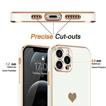 Teageo iPhone 12 Pro Case - Luxury Soft Back Cover