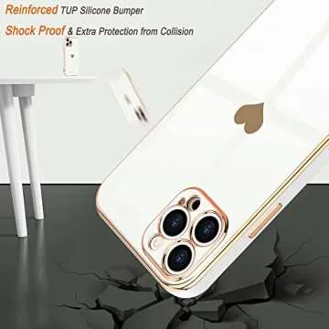 Teageo iPhone 12 Pro Case - Luxury Soft Back Cover