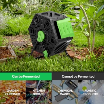 VIVOSUN 18.5 Gallon Tumbling Composter - Efficient and Durable
