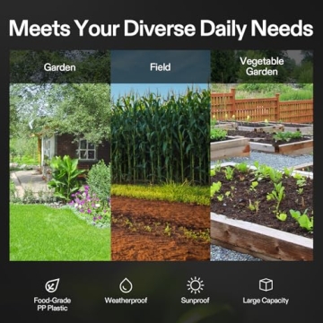 VIVOSUN 18.5 Gallon Tumbling Composter - Efficient and Durable