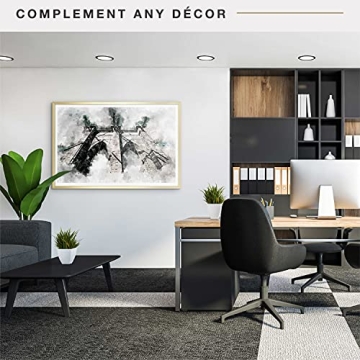 Elegant MCS 24x36 Brass Poster Frame for Art and Photos