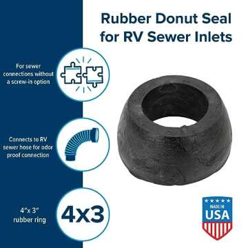 Camco Sewer Hose Seal for Odor-Proof Dumping