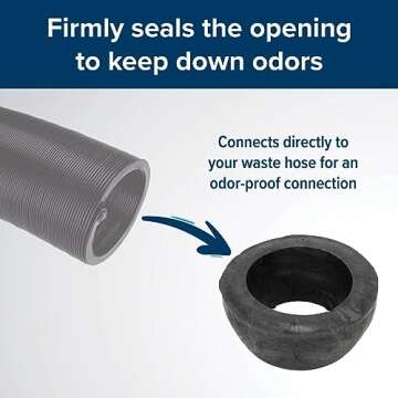 Camco Sewer Hose Seal for Odor-Proof Dumping