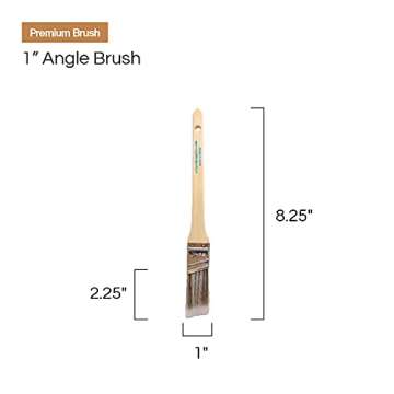 Vermeer Paint Brushes - 6-Pack of Precision Angle Sash Brushes