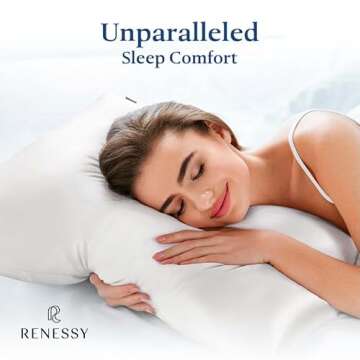 RENASSY Premium Silk Pillowcase 100% Organic Mulberry Silk, 22 Momme, Grade 6A - Oeko-Tex Certified ...