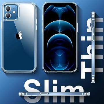 Temdan iPhone 12/12 Pro Case - Slim Shockproof Protection