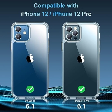 Temdan iPhone 12/12 Pro Case - Slim Shockproof Protection