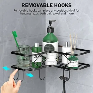 Kadolina Shower Caddy - Easy Install Corner Organizer