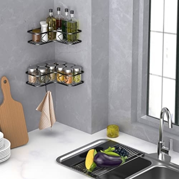Kadolina Shower Caddy - Easy Install Corner Organizer
