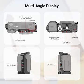 SmallRig Cage for Sony ZV-E10 with Quick Release