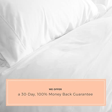PeachSkinSheets Classic White Sheet Set - 1500tc Level of Softness - Extra Soft Cooling Sheets for Hot Sleepers and Night Sweats - Queen Size