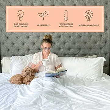 PeachSkinSheets Classic White Sheet Set - 1500tc Level of Softness - Extra Soft Cooling Sheets for Hot Sleepers and Night Sweats - Queen Size