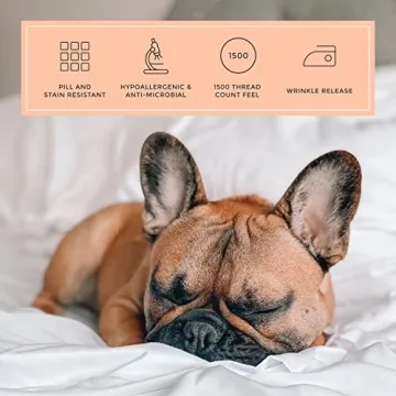 PeachSkinSheets Classic White Sheet Set - 1500tc Level of Softness - Extra Soft Cooling Sheets for Hot Sleepers and Night Sweats - Queen Size