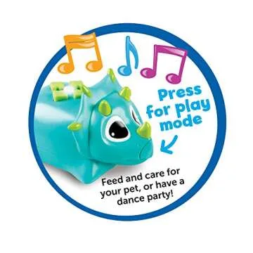 Learning Resources Coding Critters Rumble & Bumble - 23 Pieces, Ages 4+, Educational Learning Games, Screen-Free Early Coding Toy For Kids, Interactive STEM Coding Pet