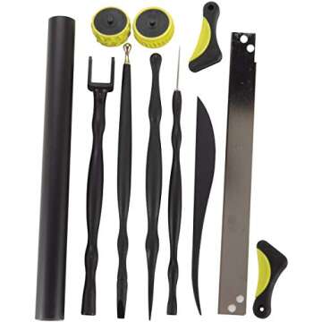 Sculpey Tools Essential Clay Tool Set, 11 piece clay tool set, use with multiple types of clay - pol...