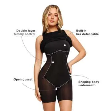 Popilush Black Bodycon Tank Dresses for Women Summer Sleeveless Crew Neck Slim Casual Party Club Mid...