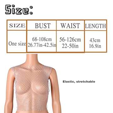 Campsis Mesh Rhinestone Bikni Swimsuit Cover Ups Sexy See Through Sleeveless Beach Coverups Fishnet ...