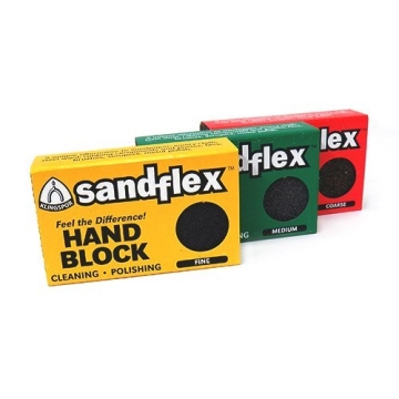 Sandflex Sanding Block 3-Pack for Rust Removal and Polishing