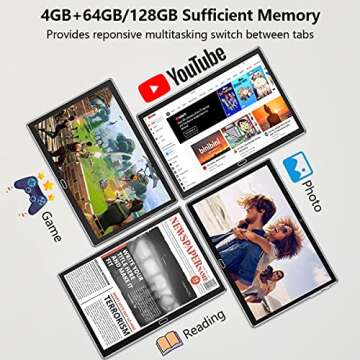2024 Android 13.0 Tablet with 4G and Accessories