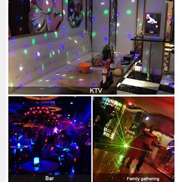 2-Pack Rotating LED Strobe Bulb RGB Multi Changing Color Crystal Stage Light, E27 AC 85-265V LED Fun Light Bulb Party Lights for Disco, Birthday Party Club Bar, Indoor & Outdoor Parties