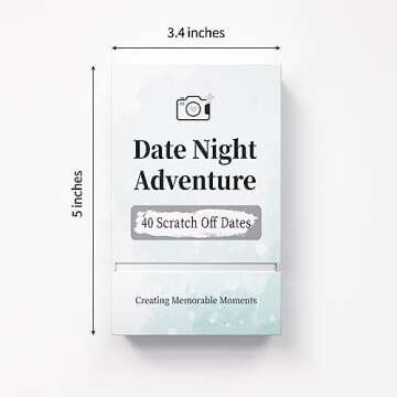 Tryuunion 40 Date Ideas for Couples - Unique Scratch Off Date Night Card Games