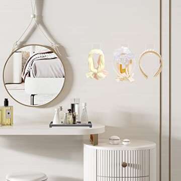 DELIPPLY Headband Holder Wall, Hair Accessories Storage Organizer for Girls Women (Pack of 5)