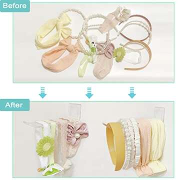 DELIPPLY Headband Holder Wall, Hair Accessories Storage Organizer for Girls Women (Pack of 5)