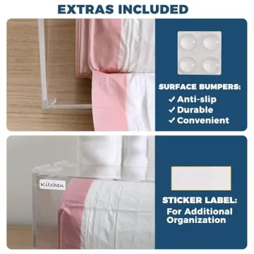 Premium Clear Acrylic Trash Bag Box for Kitchen Organization