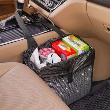 Stylish BELOMI Car Foldable Trash Can for All Vehicles
