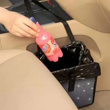 Stylish BELOMI Car Foldable Trash Can for All Vehicles