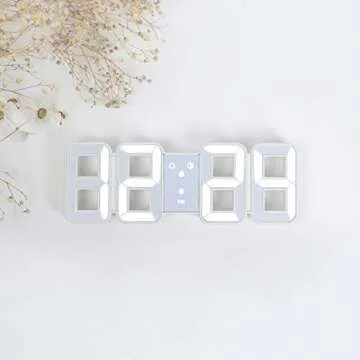 mooas Pure Mini Digital Clock with Alarm and Temperature