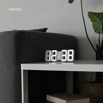 mooas Pure Mini Digital Clock with Alarm and Temperature