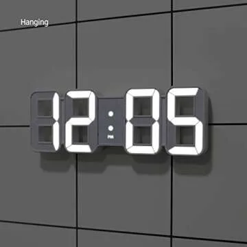 mooas Pure Mini Digital Clock with Alarm and Temperature