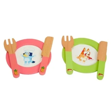 Bluey Picnic Basket Set Fun Imaginative Wooden Toy