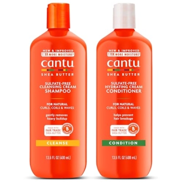 Cantu Sulfate-Free Shampoo & Conditioner 13.5 Fl Oz Pack