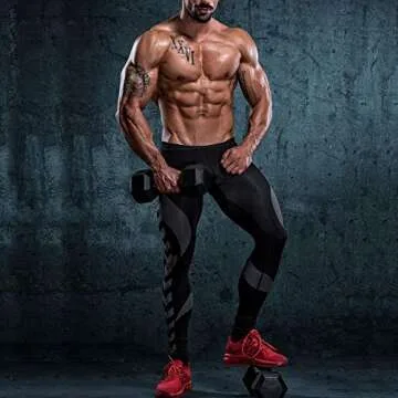 papababe Dumbbells Free Weights Dumbbells Weight Set Rubber Coated cast Iron Hex Black Dumbbell Pair (20, Pair)