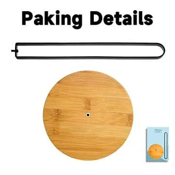 TONLEA Stylish Wooden Paper Towel Holder for Home